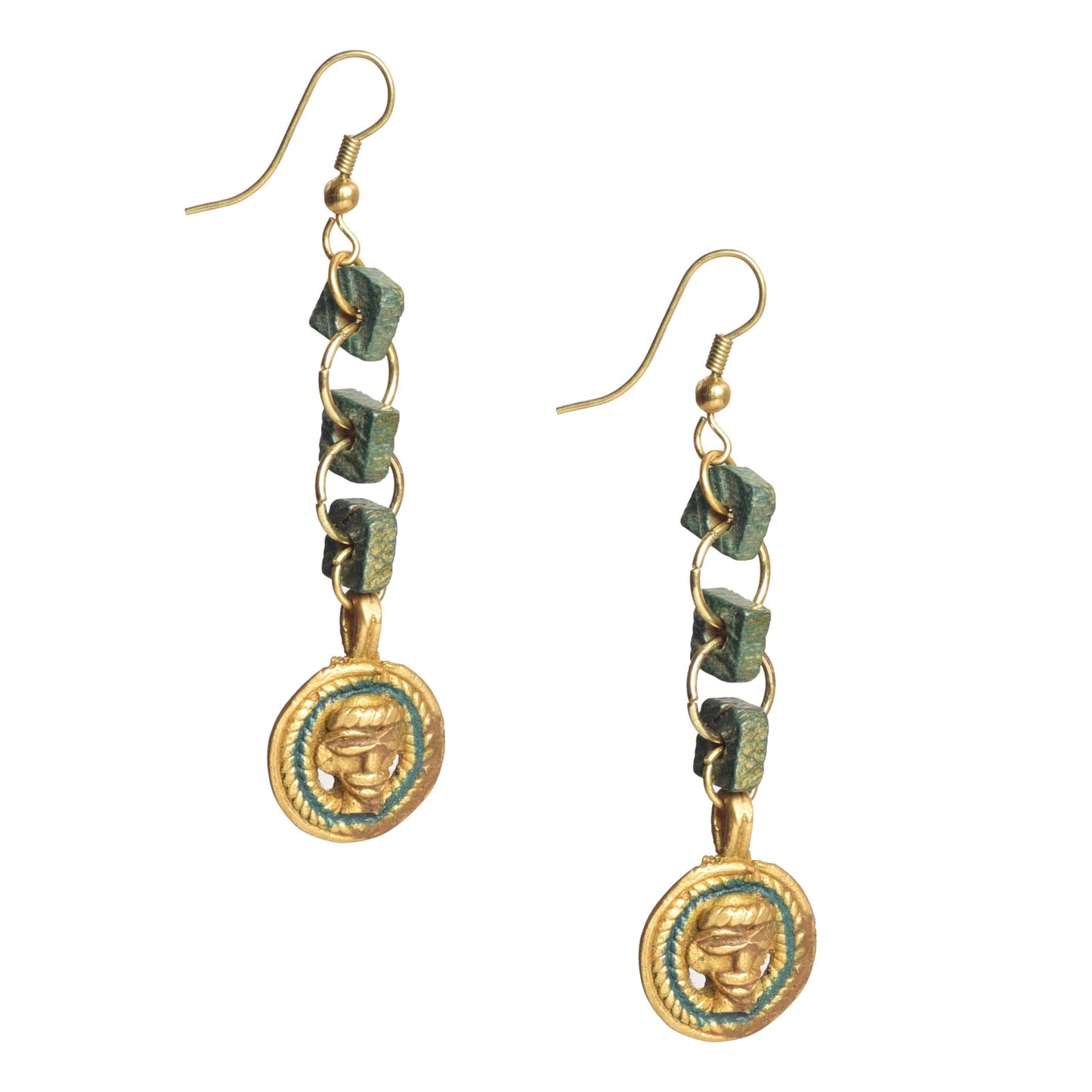 The Olive Queen Handcrafted Tribal Earrings