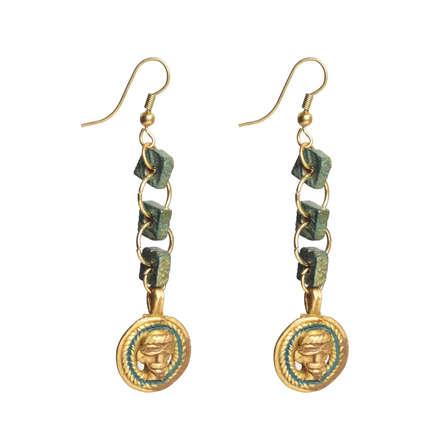 The Olive Queen Handcrafted Tribal Earrings