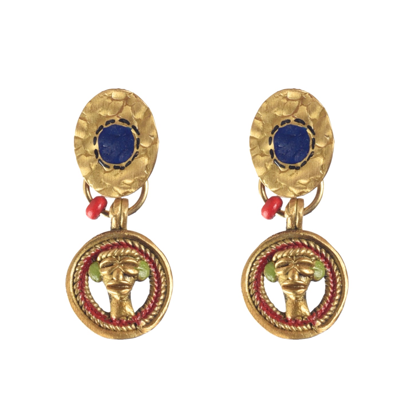 Queen Bleu Handcrafted Earrings
