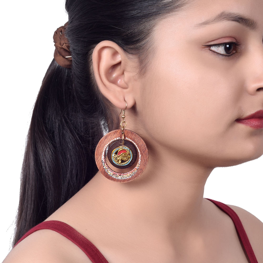 wooden earrings