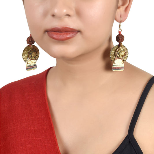 Golden Queen Handcrafted Tribal Earrings