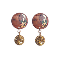 wooden earrings