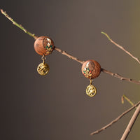 wooden earrings