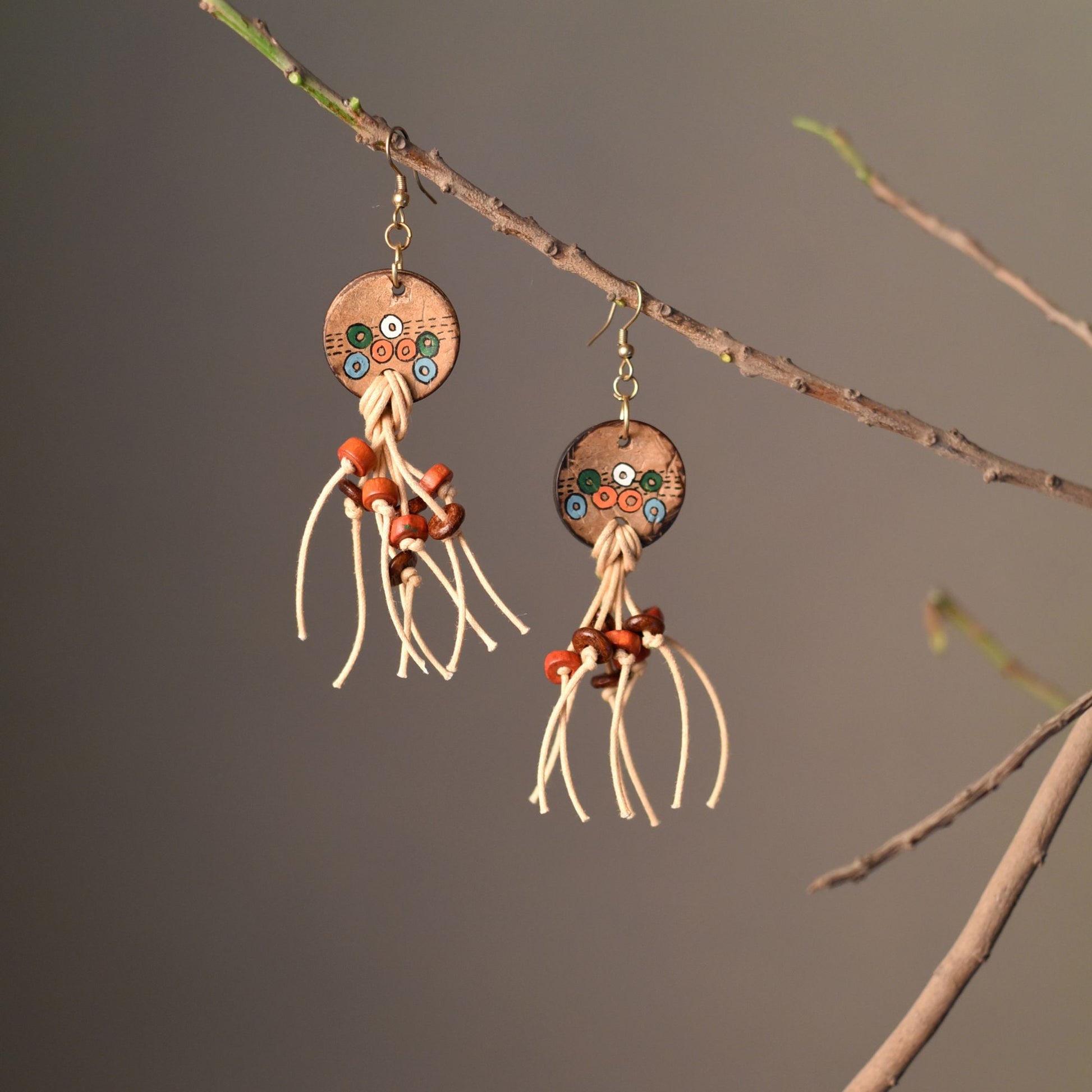 wooden earrings