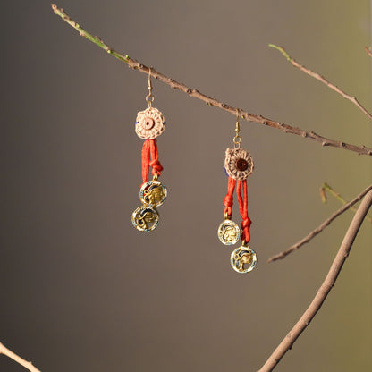 Rustic Glam: Handcrafted Wooden Earrings