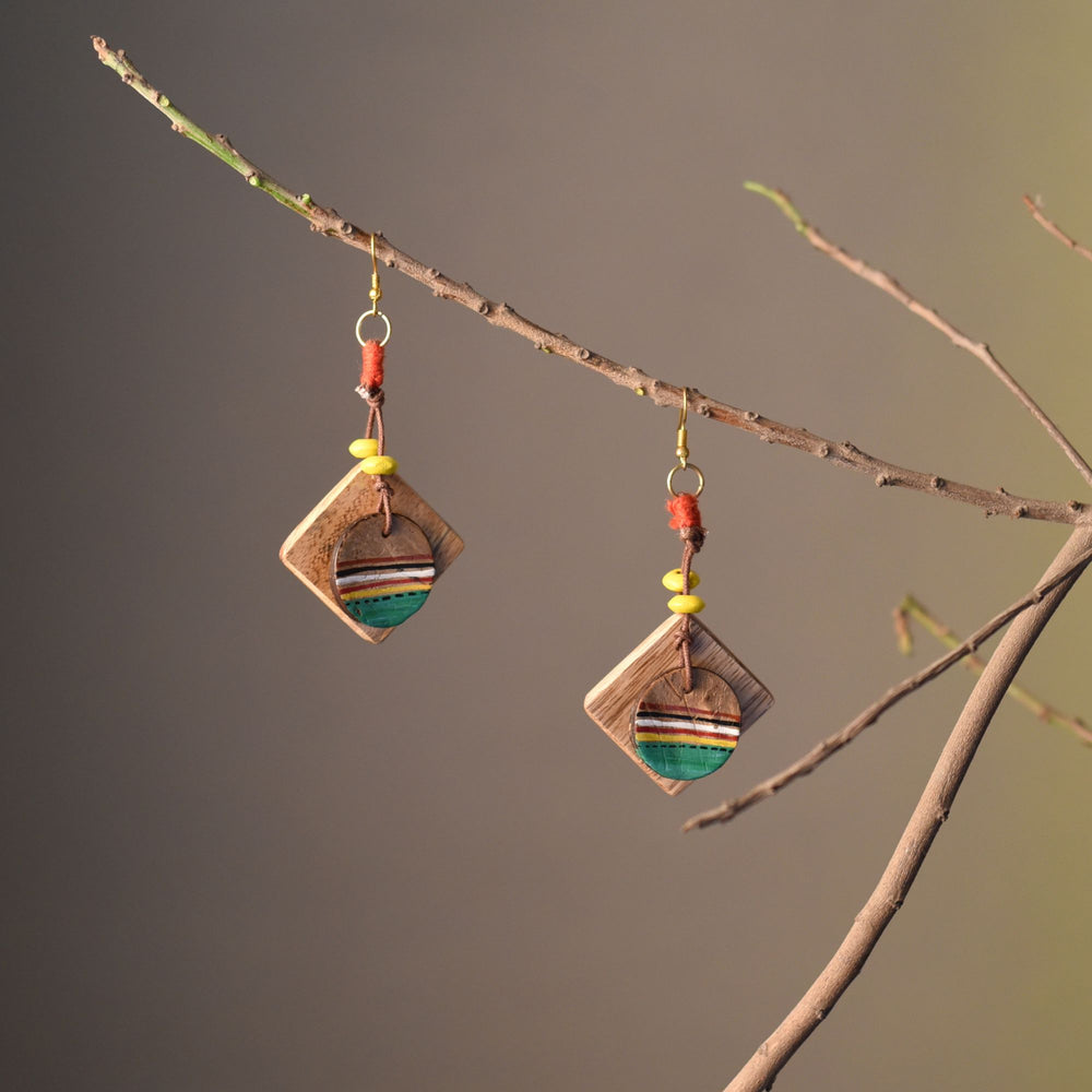 wooden earrings