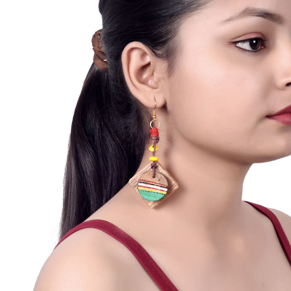 wooden earrings