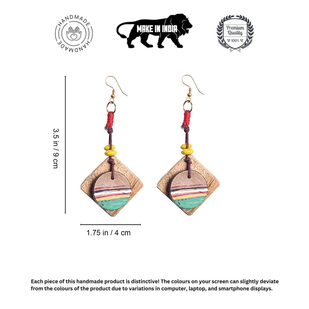 wooden earrings