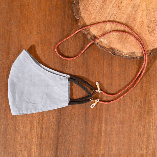 Rust Handcrafted Beaded Mask/Eyewear String