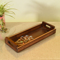 Chriping Birds Handcrafted Serving Tray
