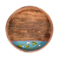 Pichhwai Leela Round Serving Tray (Set of 2)