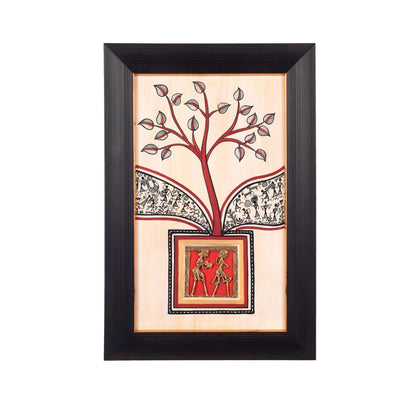 Warli Origins Handcrafted Painting (10x0.5x15)
