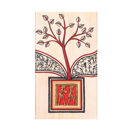 Warli Origins Handcrafted Painting (10x0.5x15)
