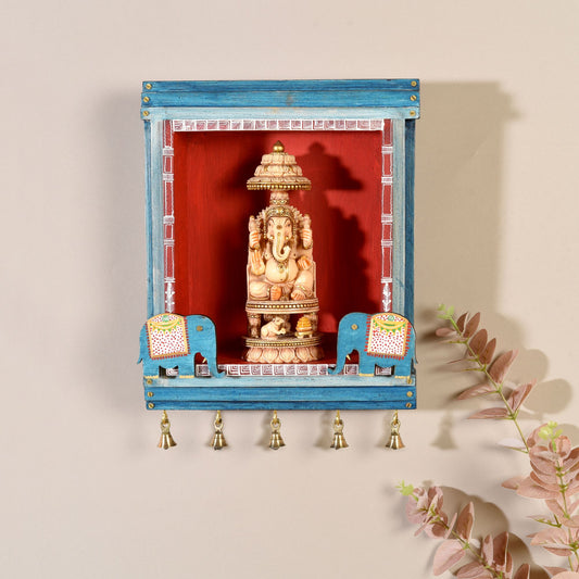 Handcrafted Turquoise Hanging Jharokha Design