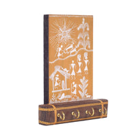 Warli Melody Key Holder In Yellow (6x2.5x8)