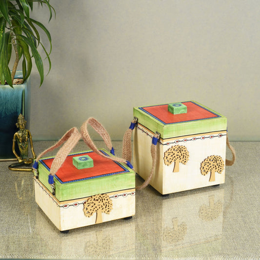The Tree of Life Handcrafted Utility Storage Boxe
