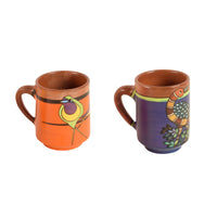 Chirpings Birds Terracotta Mugs Set of