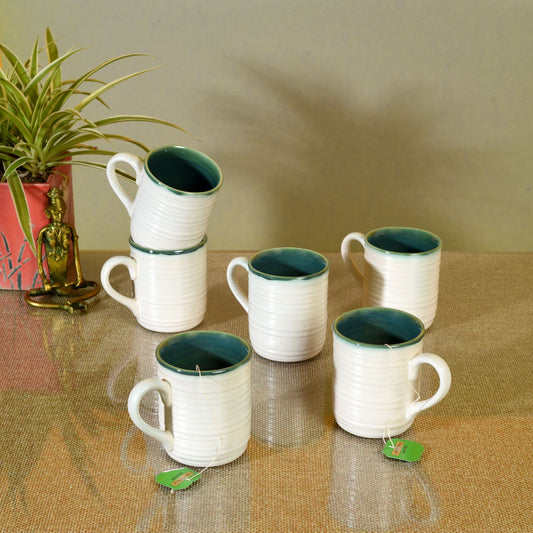 White Dove Tea Cups Set of