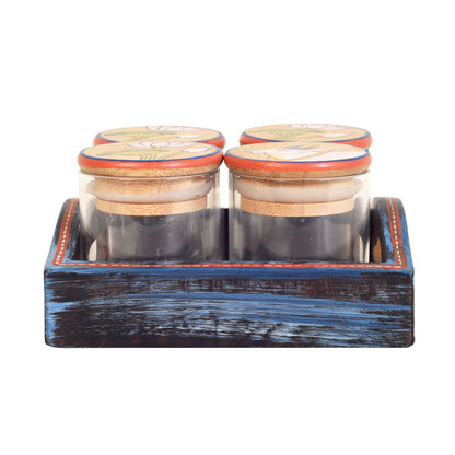 Pickkwai Nuts Storage Jars (Set of 4) and Tray