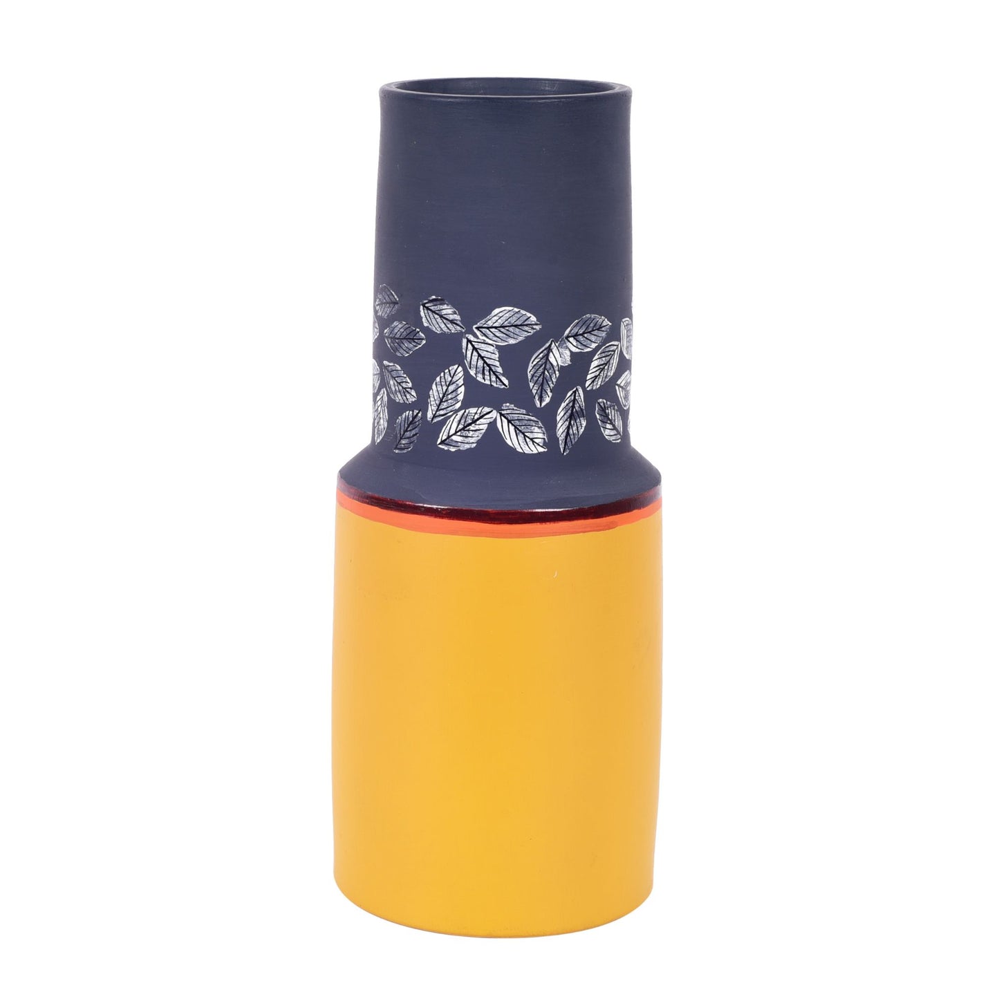 Bluebell Fields Terracotta Cylinder Vase (4x4x10)
