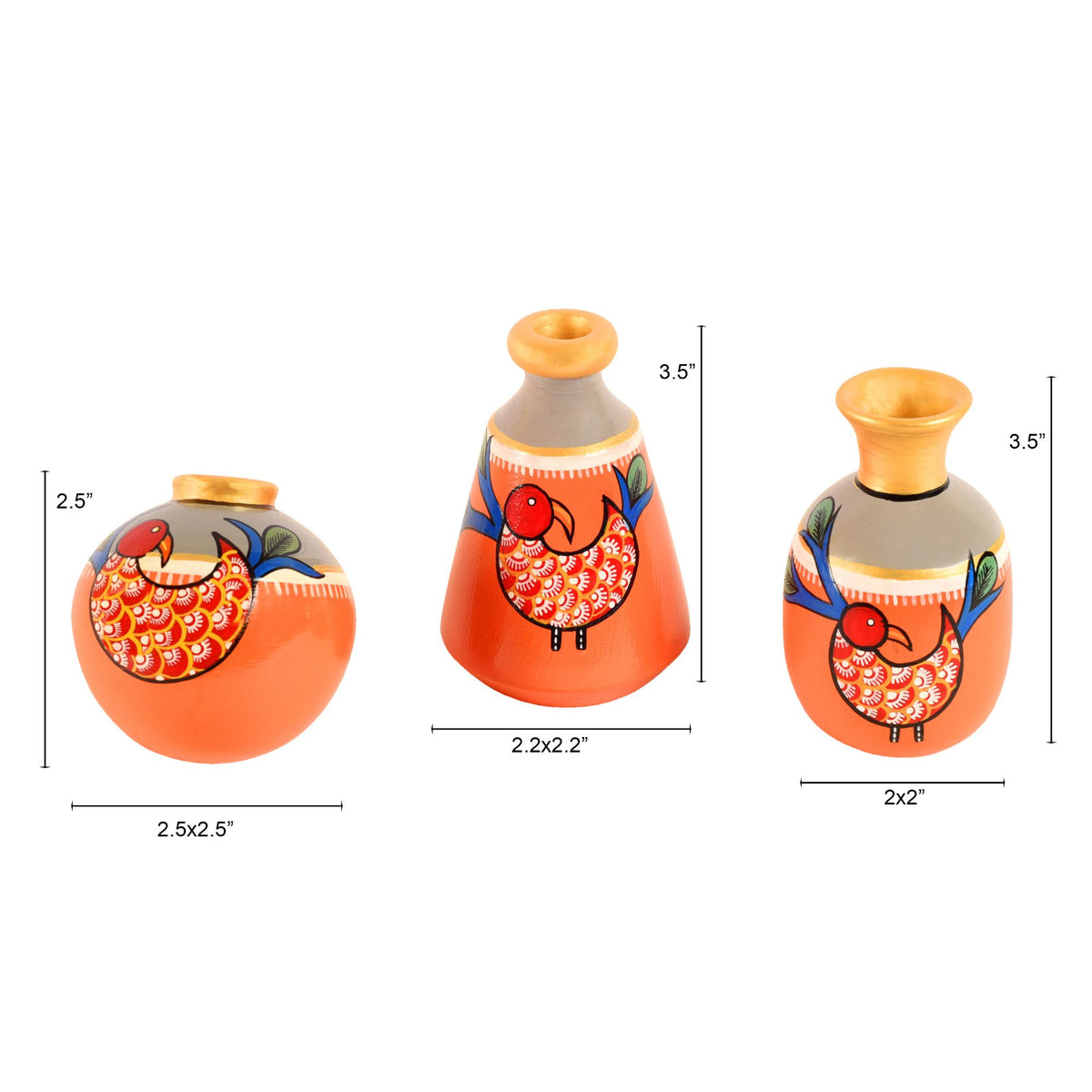 terracotta vases