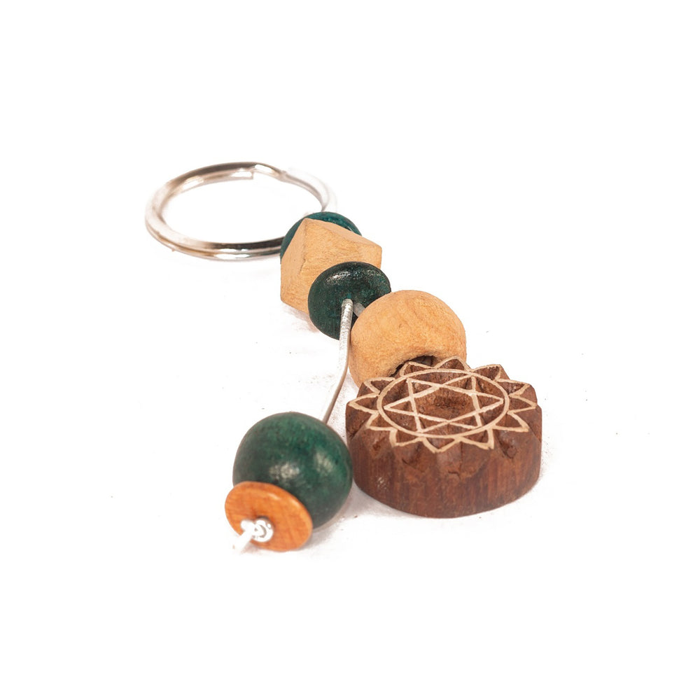 wooden keyring 