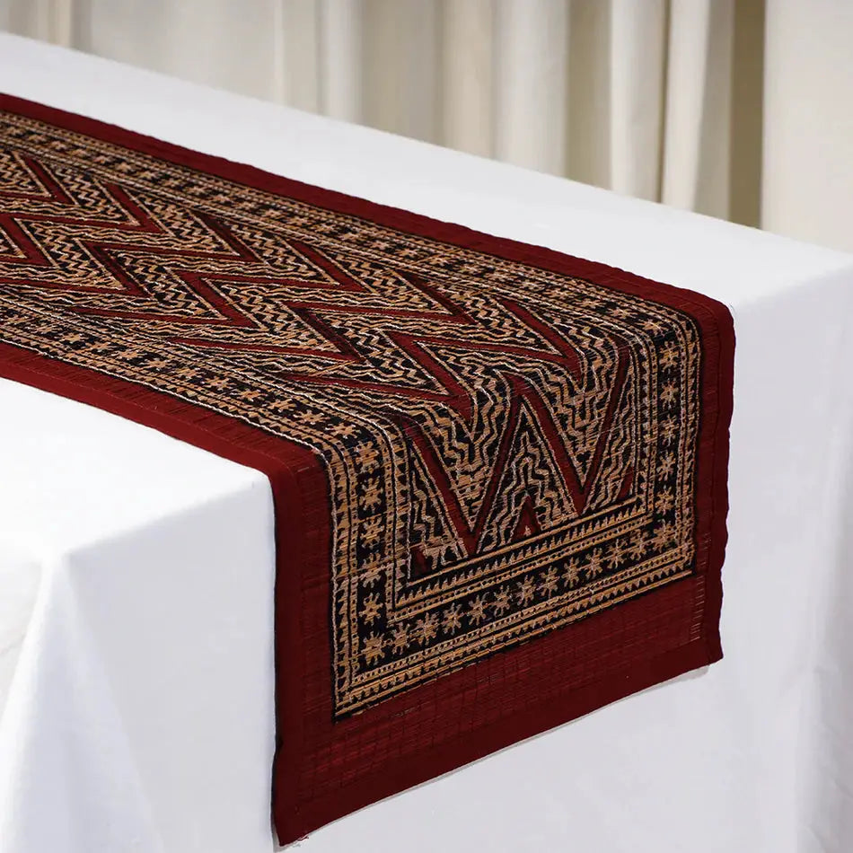 Bamboo Bagh Block Printed table runner