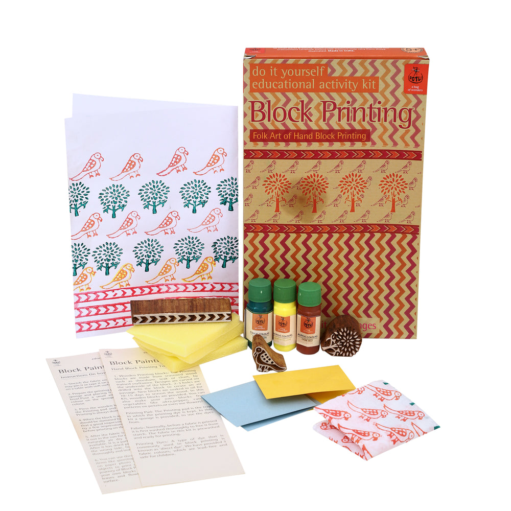 wooden block printing kit 