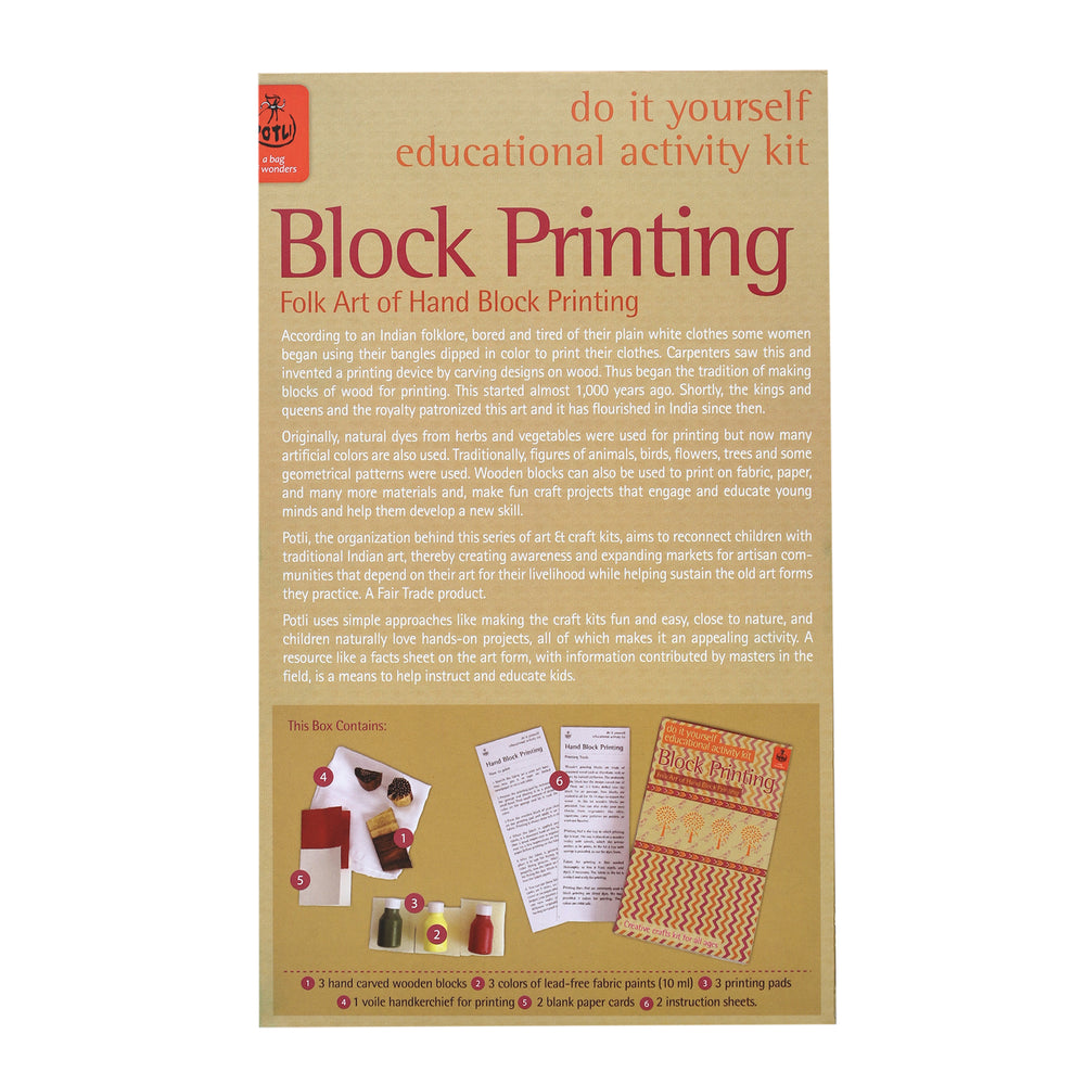 wooden block printing kit 