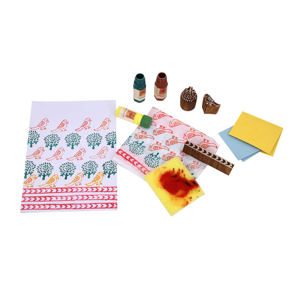 wooden block printing kit 