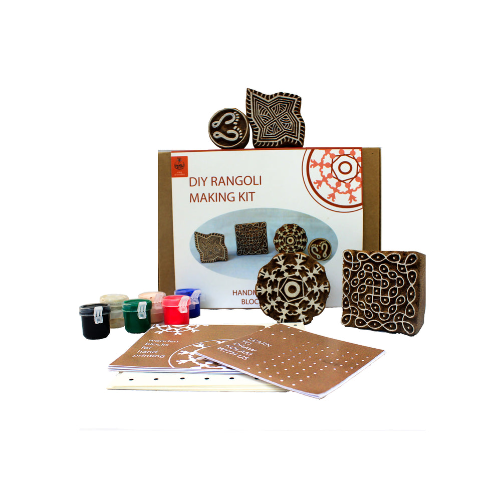 Wooden Rangoli Making kit