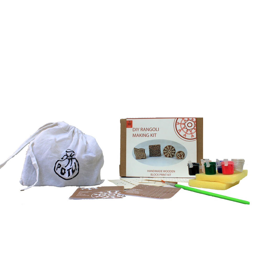 Wooden Rangoli Making kit