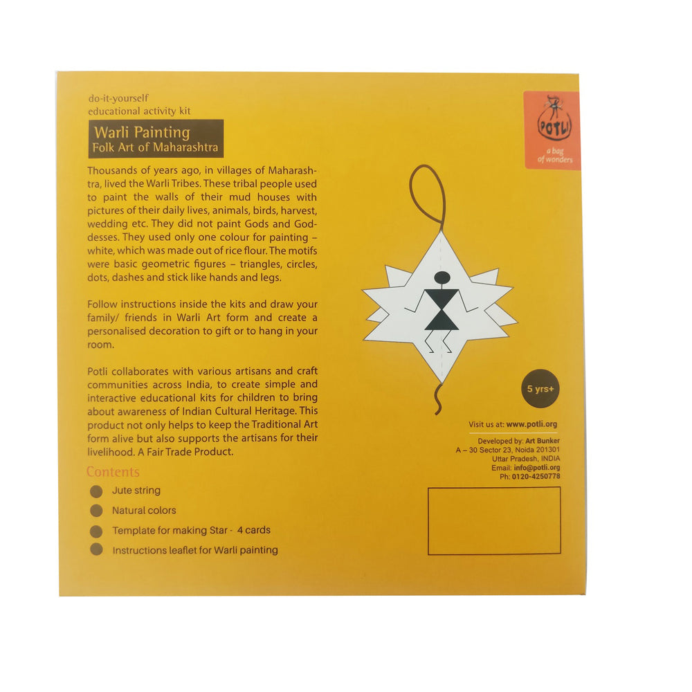 DIY Paper Christmas Ornaments kit with Warli painting