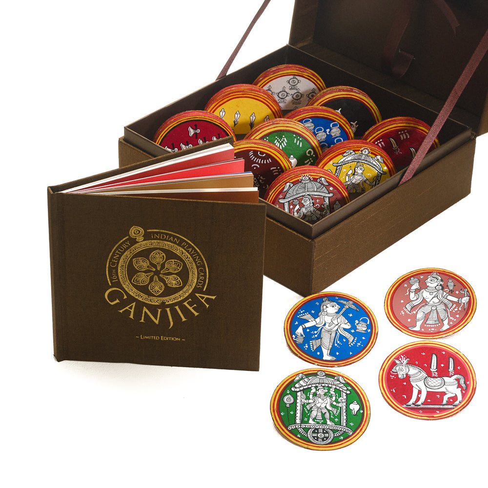 GANJIFA Hand painted Playing Cards Dashavtar set/120