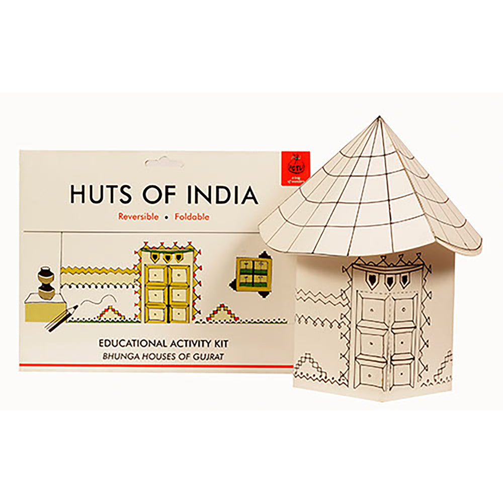 Colouring kit huts 