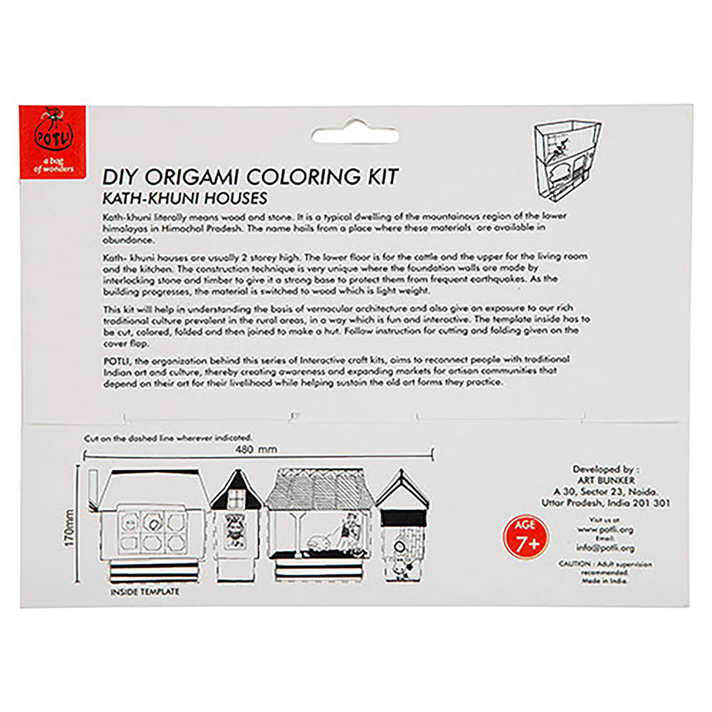 Colouring kit HUTS OF INDIA - Kath Khuni