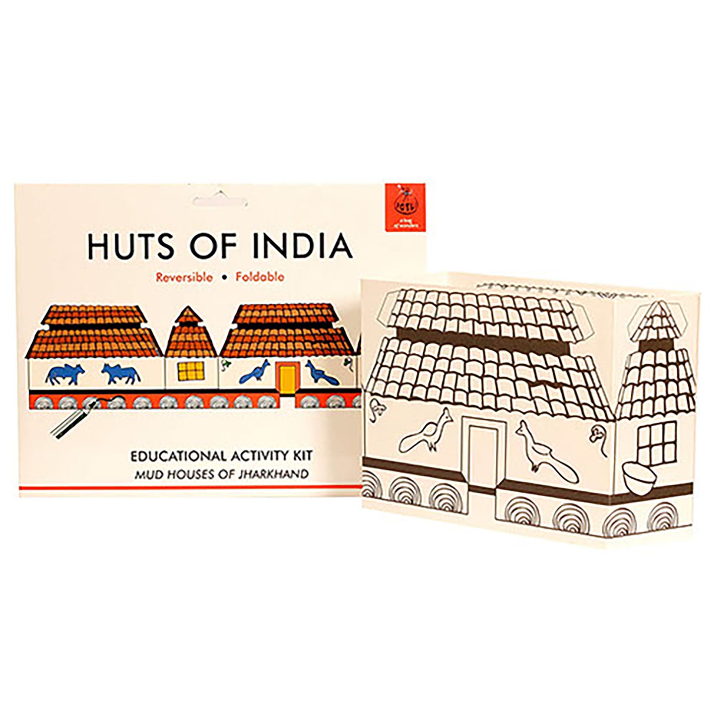 Colouring kit HUTS OF INDIA - Mud Huts of Jharkhand
