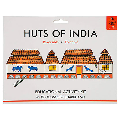 Colouring kit HUTS OF INDIA - Mud Huts of Jharkhand