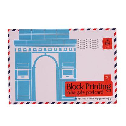 DIY Wooden Block Printing Craft kit Monuments of india India Gate