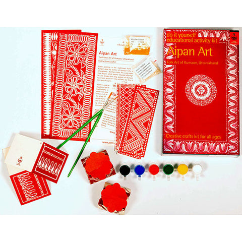 DIY Colouring Folk Art kit Aipan Painting
 
