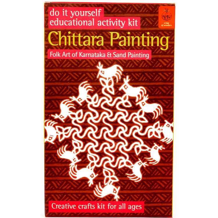 DIY Colouring Folk Art kit Chittara Painting