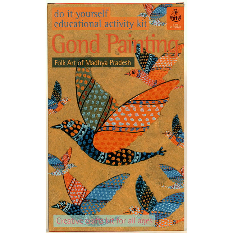 DIY Colouring Folk Art kit Gond Painting