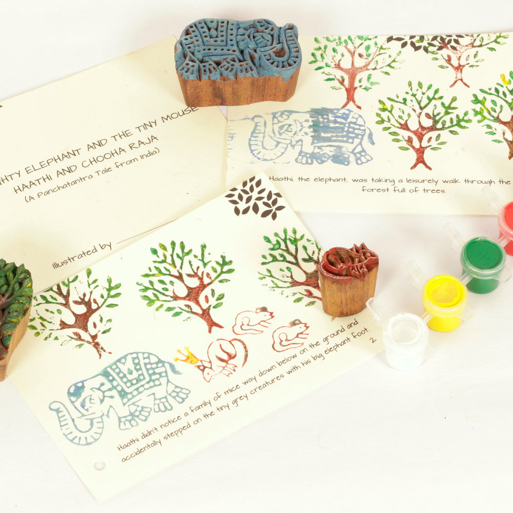 wooden block printing kit 