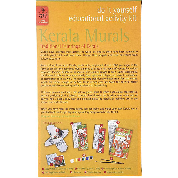 DIY Colouring Folk Art kit Kerala Mural Painting