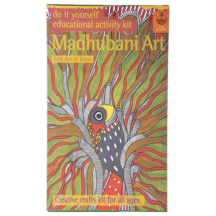 DIY Colouring Folk Art kit Madhubani Painting