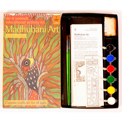 DIY Colouring Folk Art kit Madhubani Painting