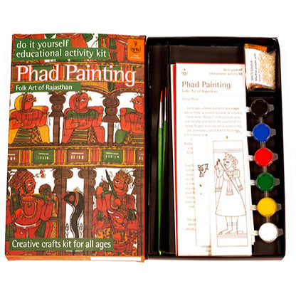 DIY Colouring Folk Art kit Phad Painting