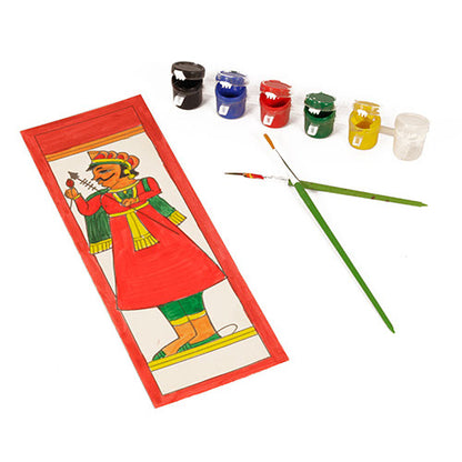 DIY Colouring Folk Art kit Phad Painting