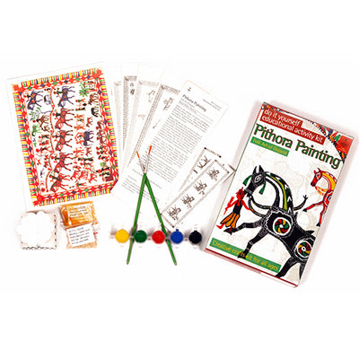 DIY Colouring Folk Art kit Pithora Painting