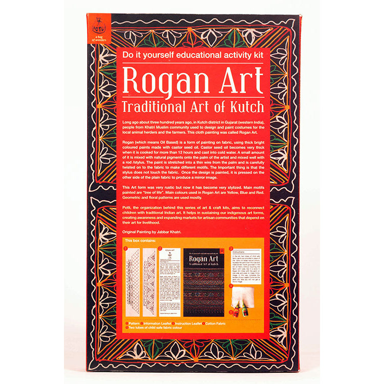 DIY Colouring Folk Art kit Rogan Painting
